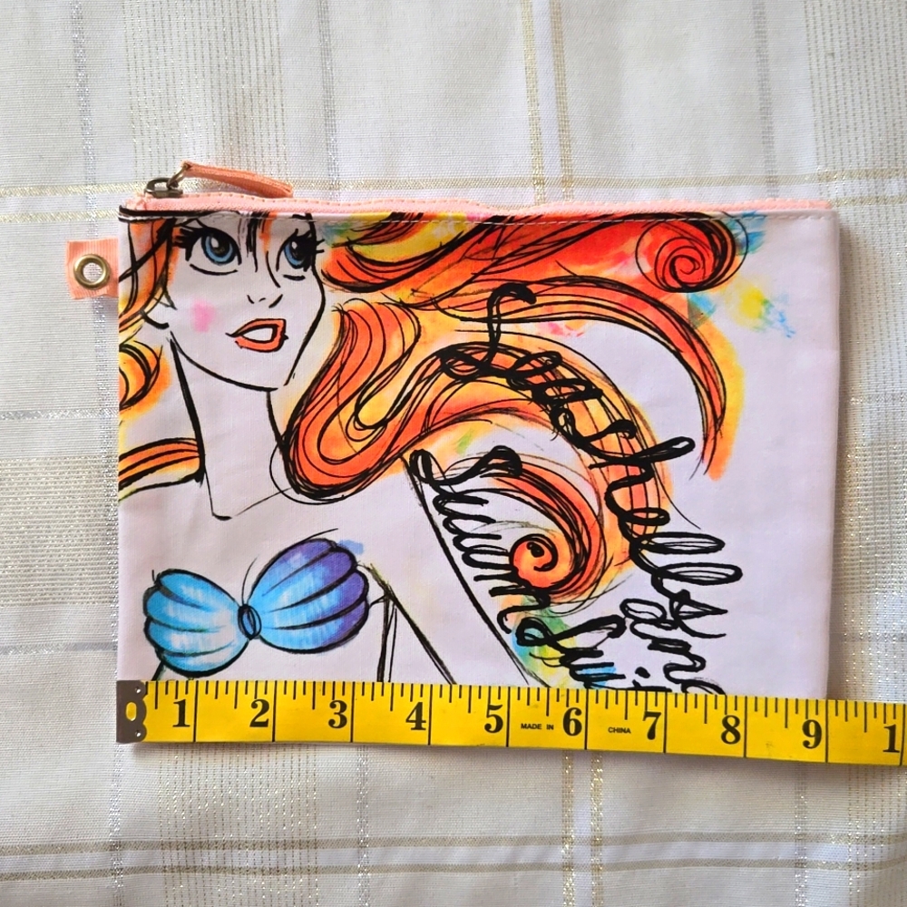 Disney Little Mermaid 3 PC Travel Pouch Set - Picture 5 of 15